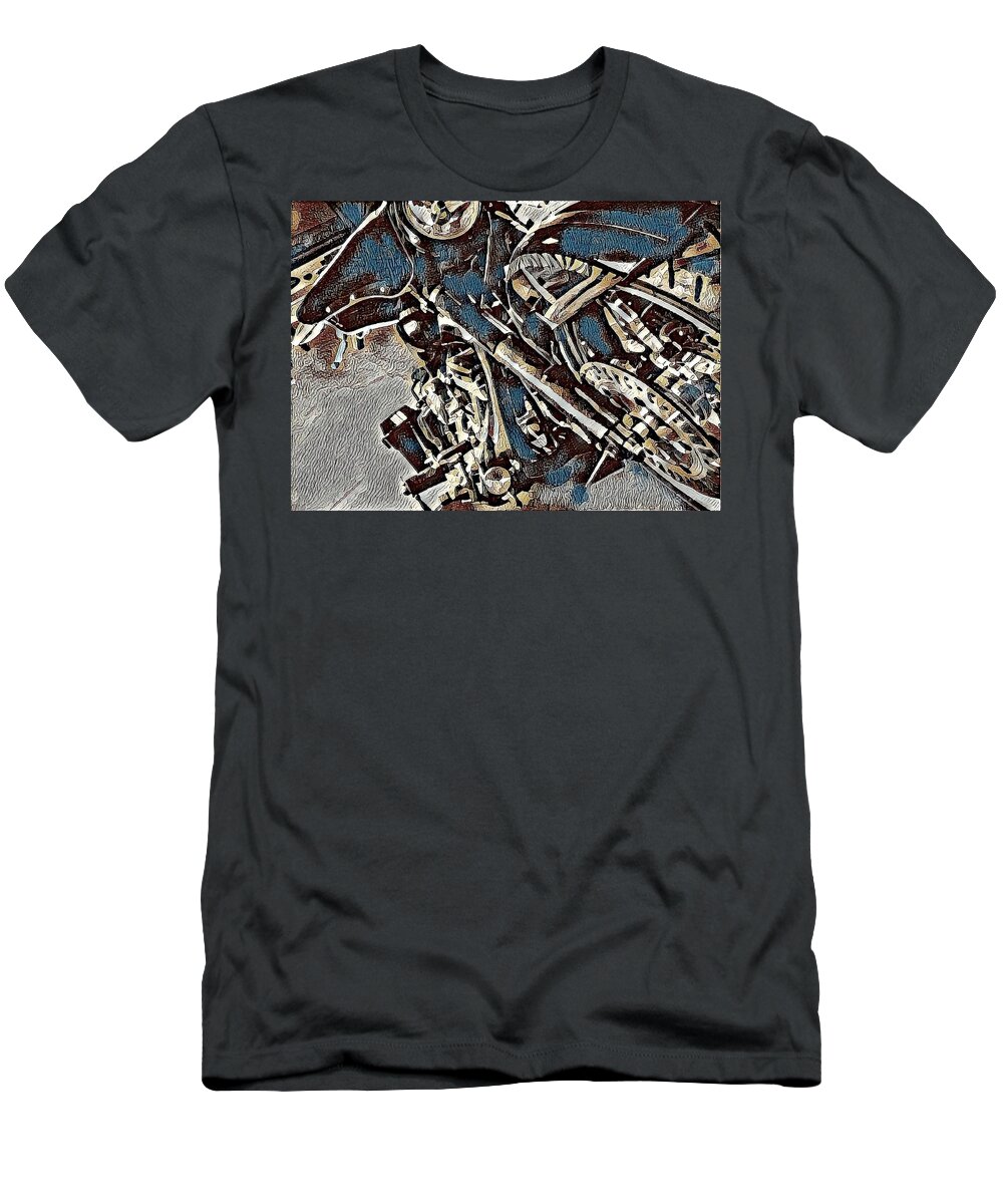 Motorcycle T-Shirt featuring the digital art Forever Two Wheels by David Manlove