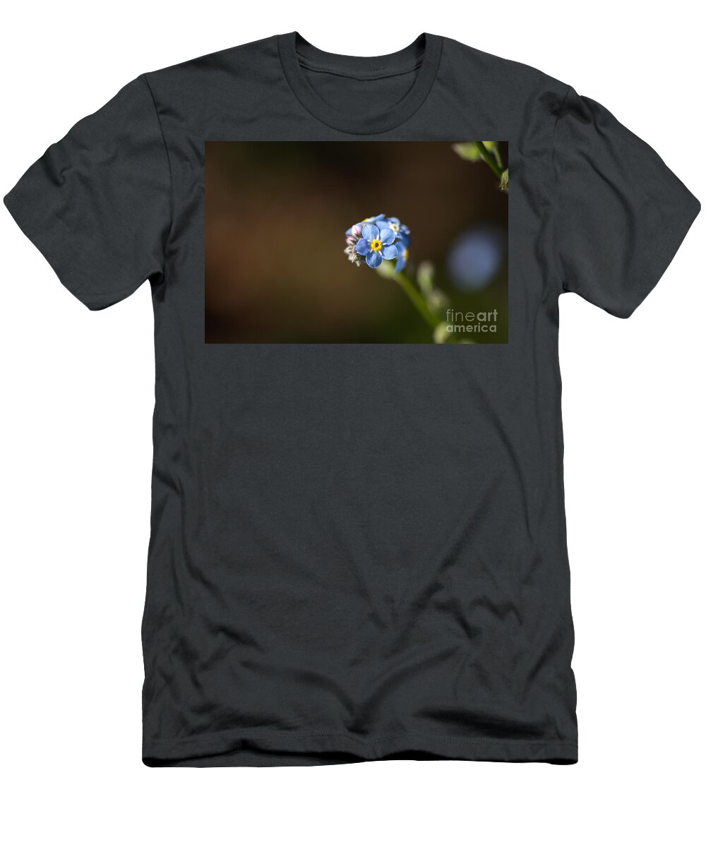 Forget Me Not Cluster T-Shirt featuring the photograph Forget Me Not Cluster by Joy Watson