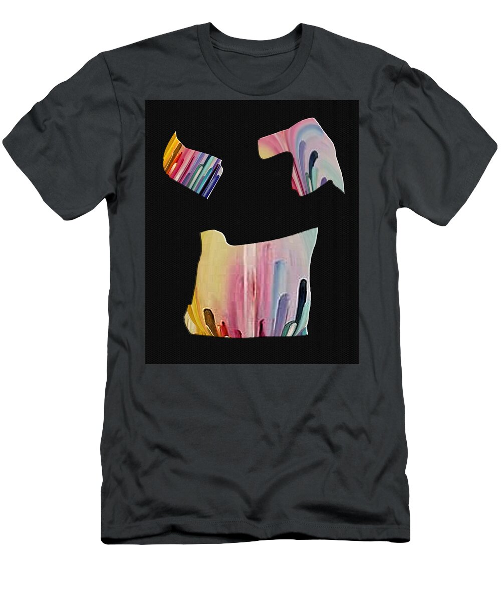 Abstract Art T-Shirt featuring the digital art Fragments of My Imagination by Ronald Mills