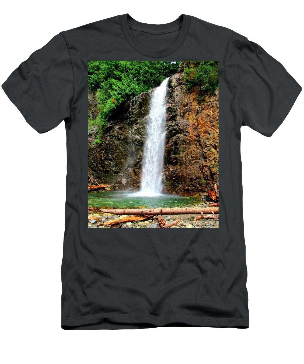 Water T-Shirt featuring the photograph Franklin Falls by Martin Cline