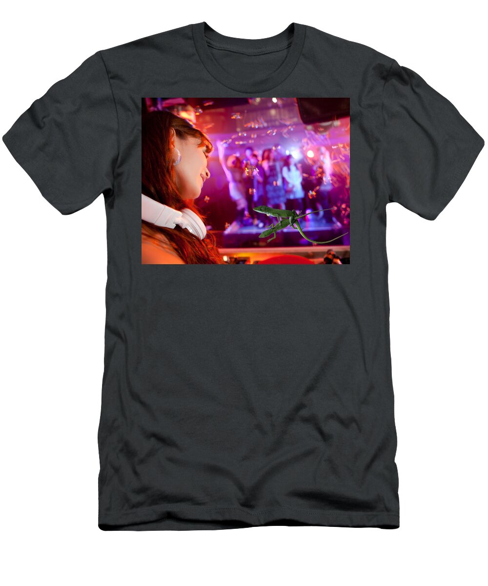 Nightclub T-Shirt featuring the photograph Freaky in da Club by Lee Darnell