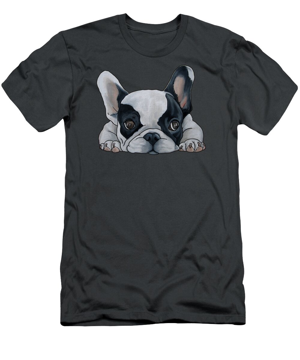 Noewi T-Shirt featuring the painting French Bulldog by Jindra Noewi