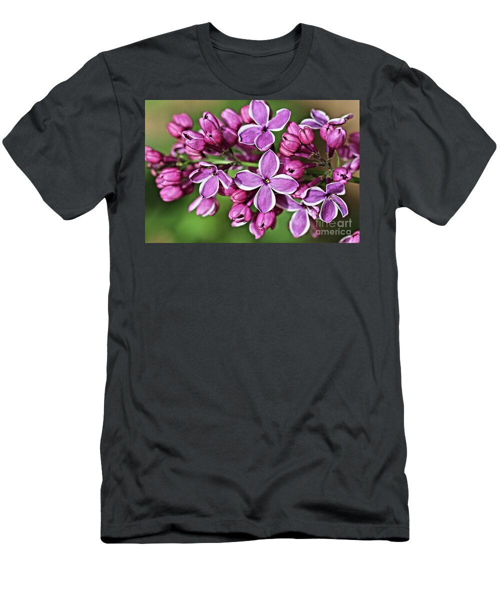 Lilac T-Shirt featuring the photograph French Lilac by Vivian Krug Cotton
