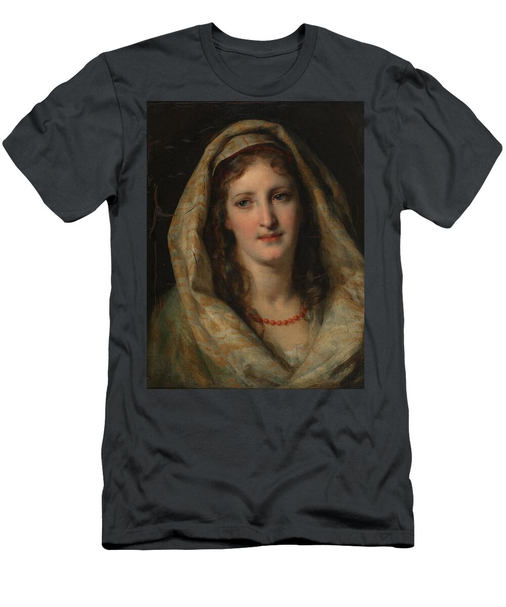 Belgian T-Shirt featuring the painting Friedrich von Amerling Vienna by MotionAge Designs