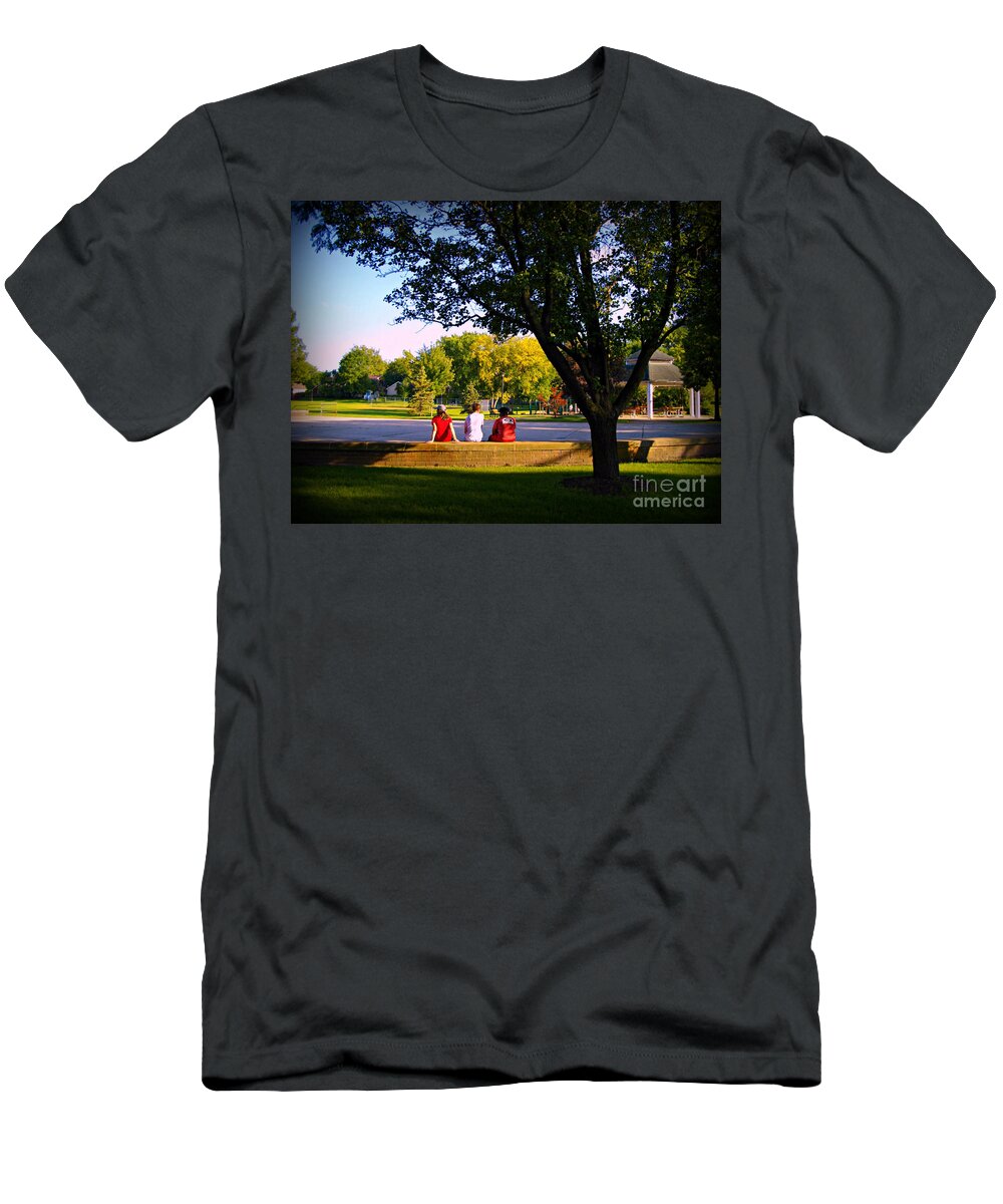 Recreation T-Shirt featuring the photograph Friends At The Park by Frank J Casella