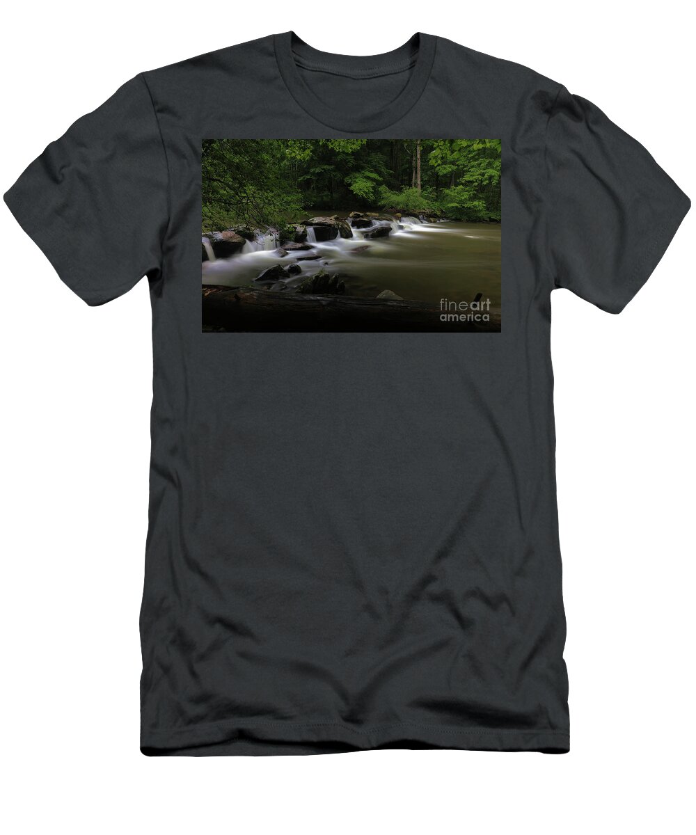Waterfalls T-Shirt featuring the photograph Front row falls.. by Rick Lipscomb
