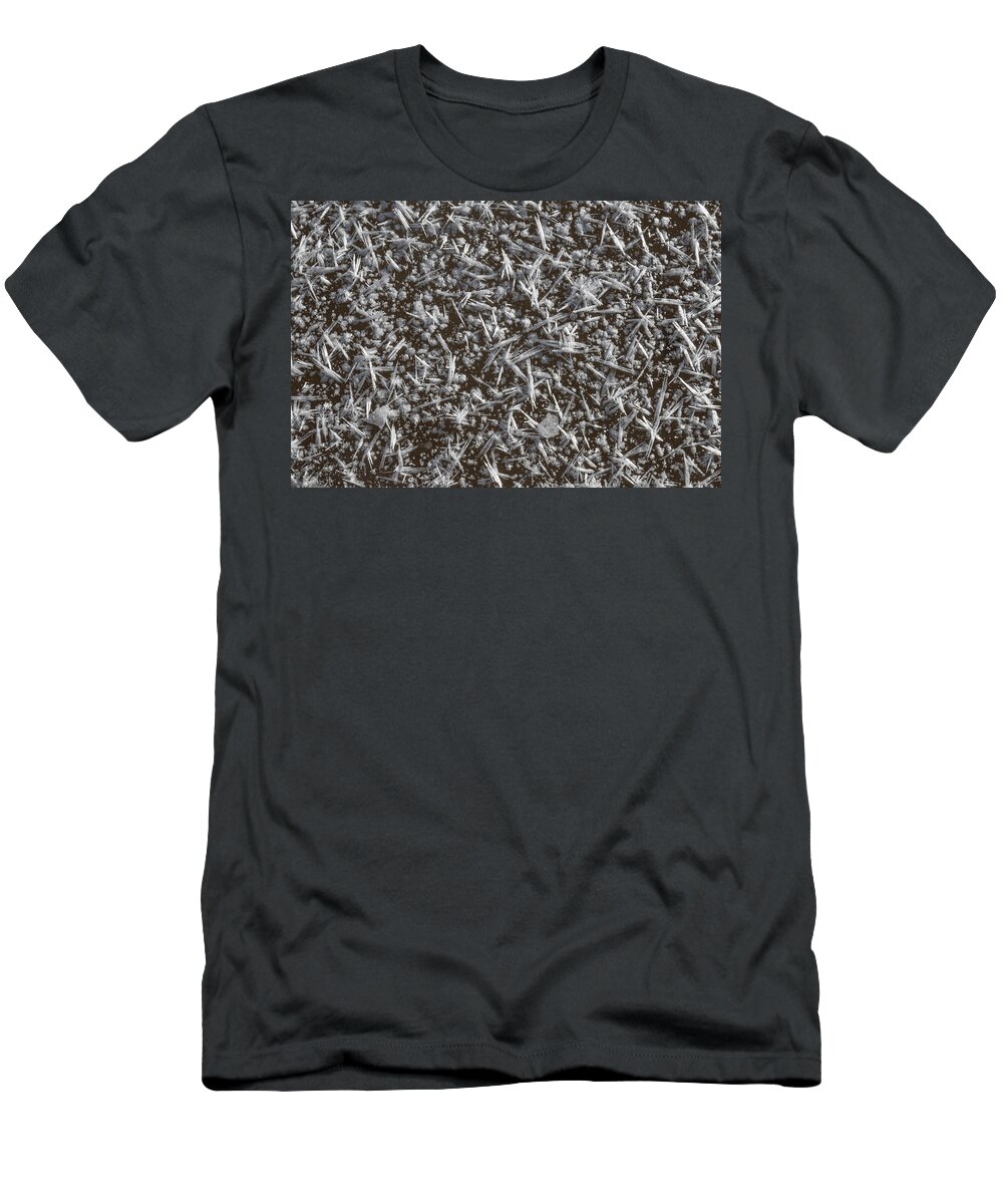 Frost T-Shirt featuring the photograph Frost Pattern Background by Karen Rispin