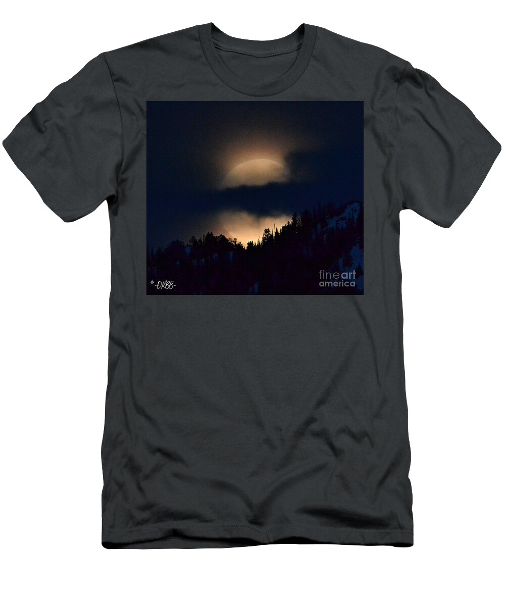 Full Moon T-Shirt featuring the photograph Full Flower Moon #5 by Dorrene BrownButterfield