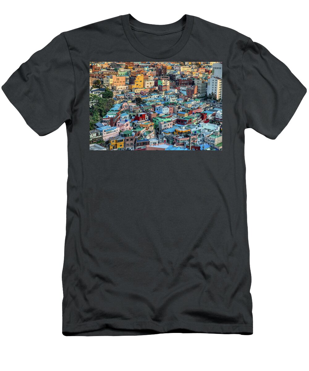 South Korea T-Shirt featuring the photograph Gamcheon Culture Village by Rebecca Caroline Photography
