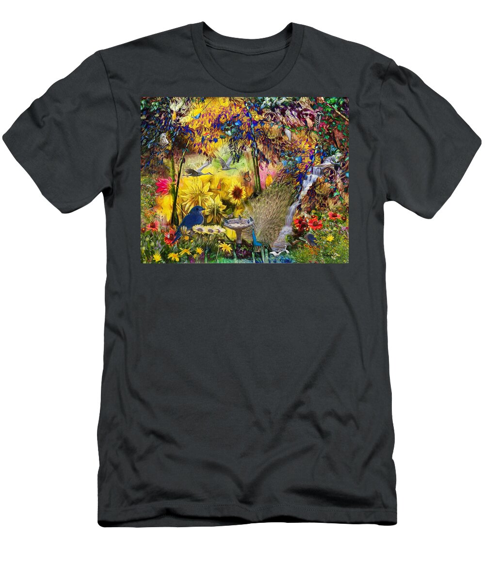 Garden T-Shirt featuring the photograph Garden Daydream by Shara Abel