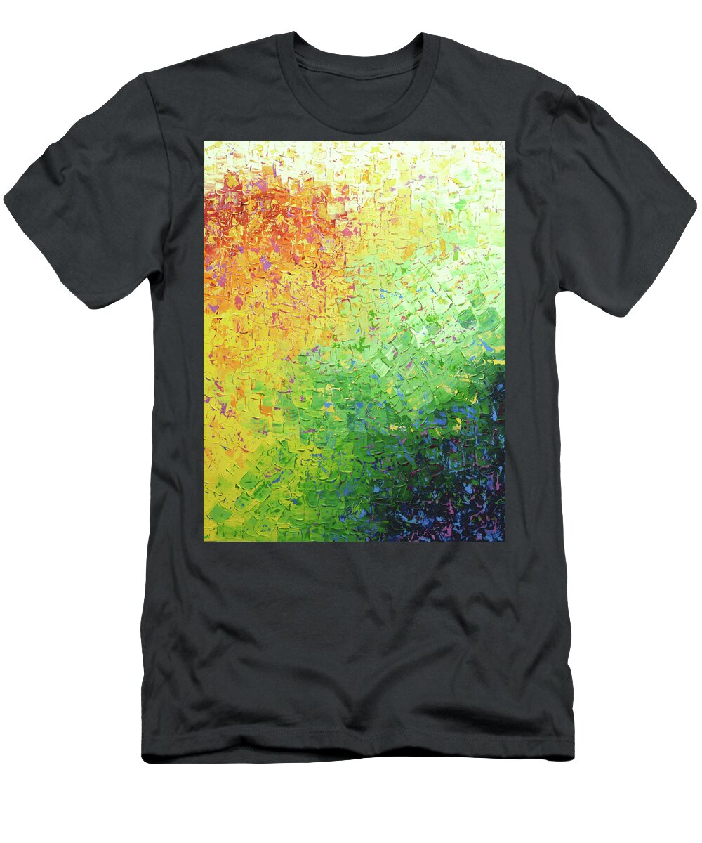  T-Shirt featuring the painting Garden Party by Linda Bailey