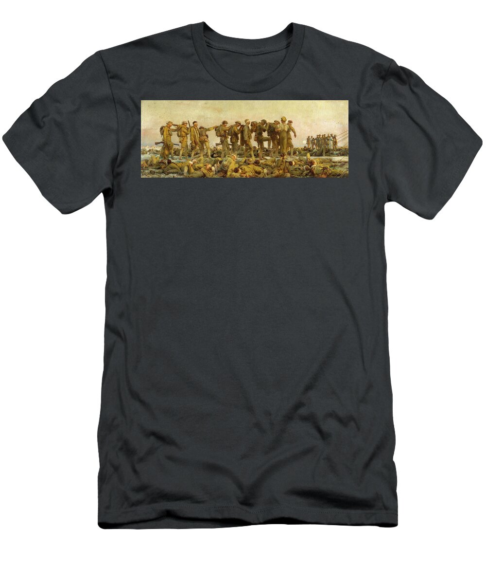 Sargent T-Shirt featuring the painting Gassed, 1919 by John Singer Sargent