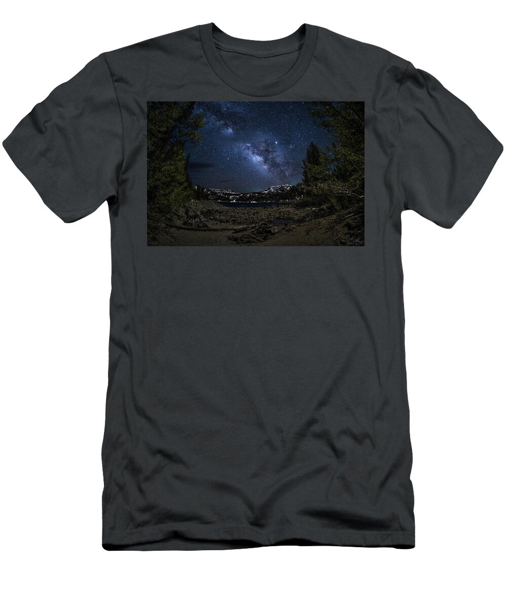 Landscape T-Shirt featuring the photograph Gem Lake Night Sky by Romeo Victor