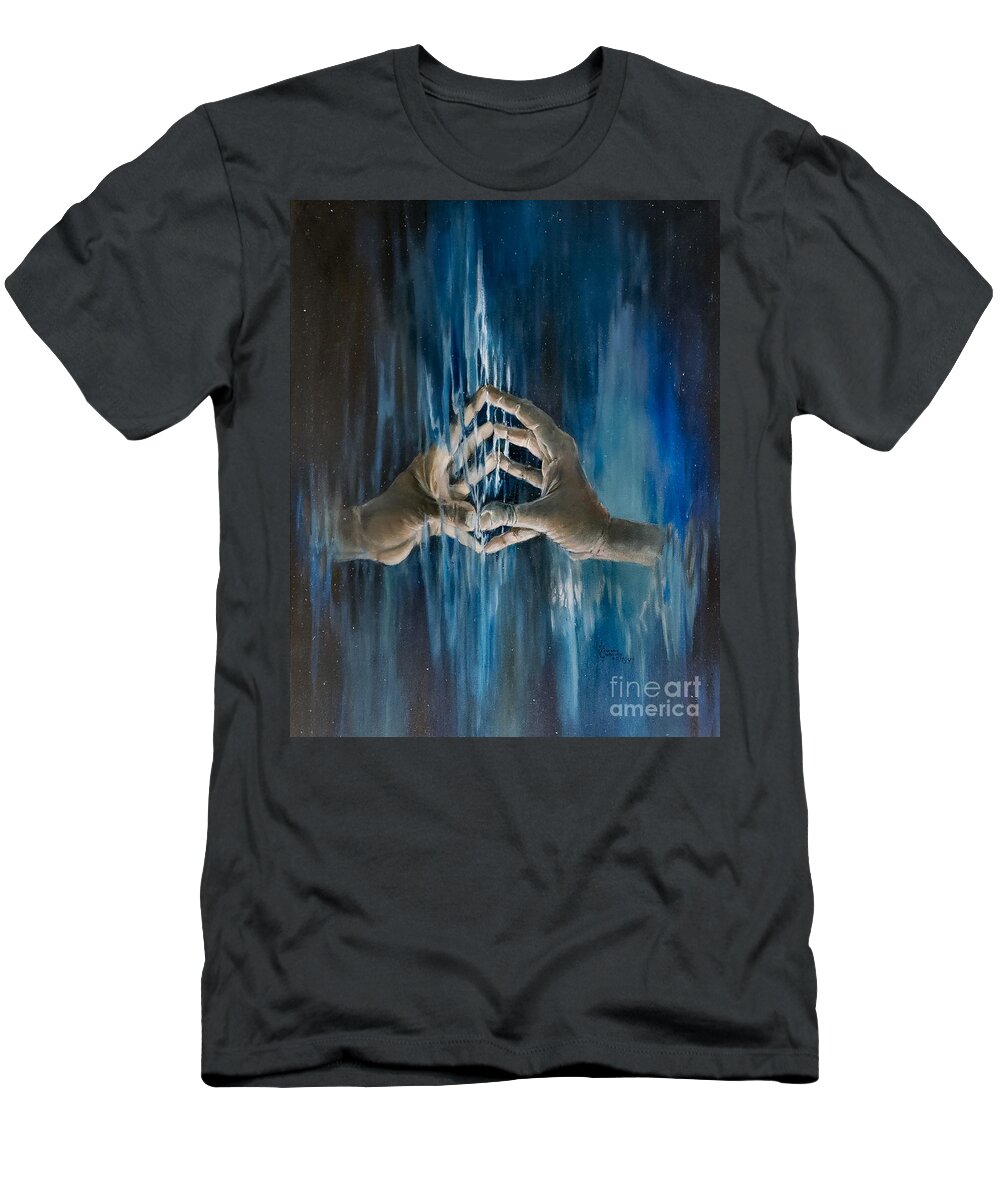Genesis T-Shirt featuring the painting Genesis, Second Day by Merana Cadorette