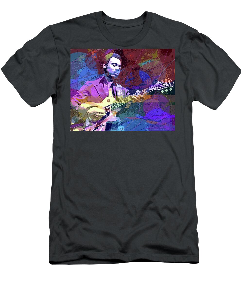 Jazz T-Shirt featuring the painting George Benson Essential by David Lloyd Glover