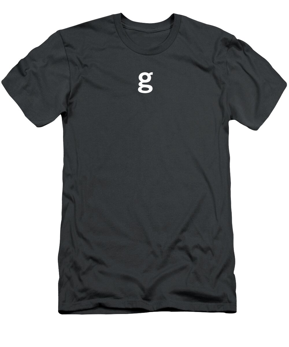 Getty Images Logo T-Shirt featuring the digital art Getty Images White G by Getty Images