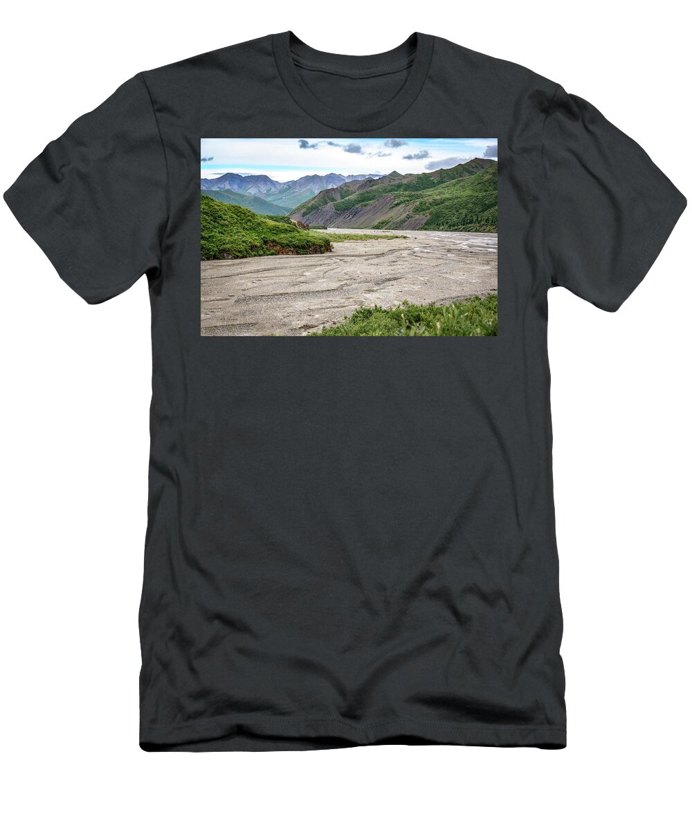 River T-Shirt featuring the photograph Glacial River by Will Wagner