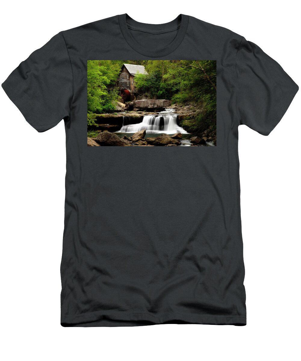 Appalachian Mountains T-Shirt featuring the photograph Glade Creek Grist Mill by Andy Crawford