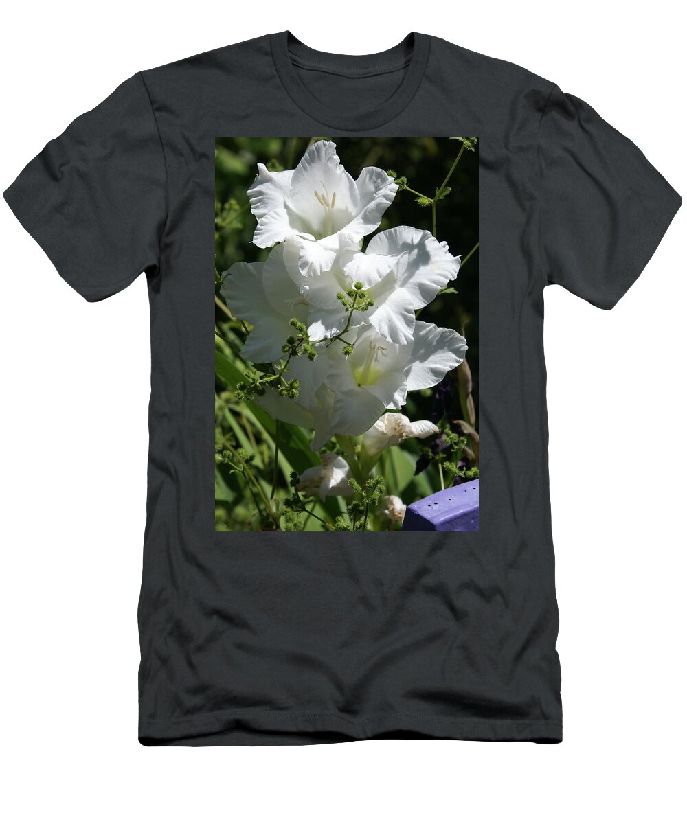  T-Shirt featuring the photograph Gladiolus by Heather E Harman