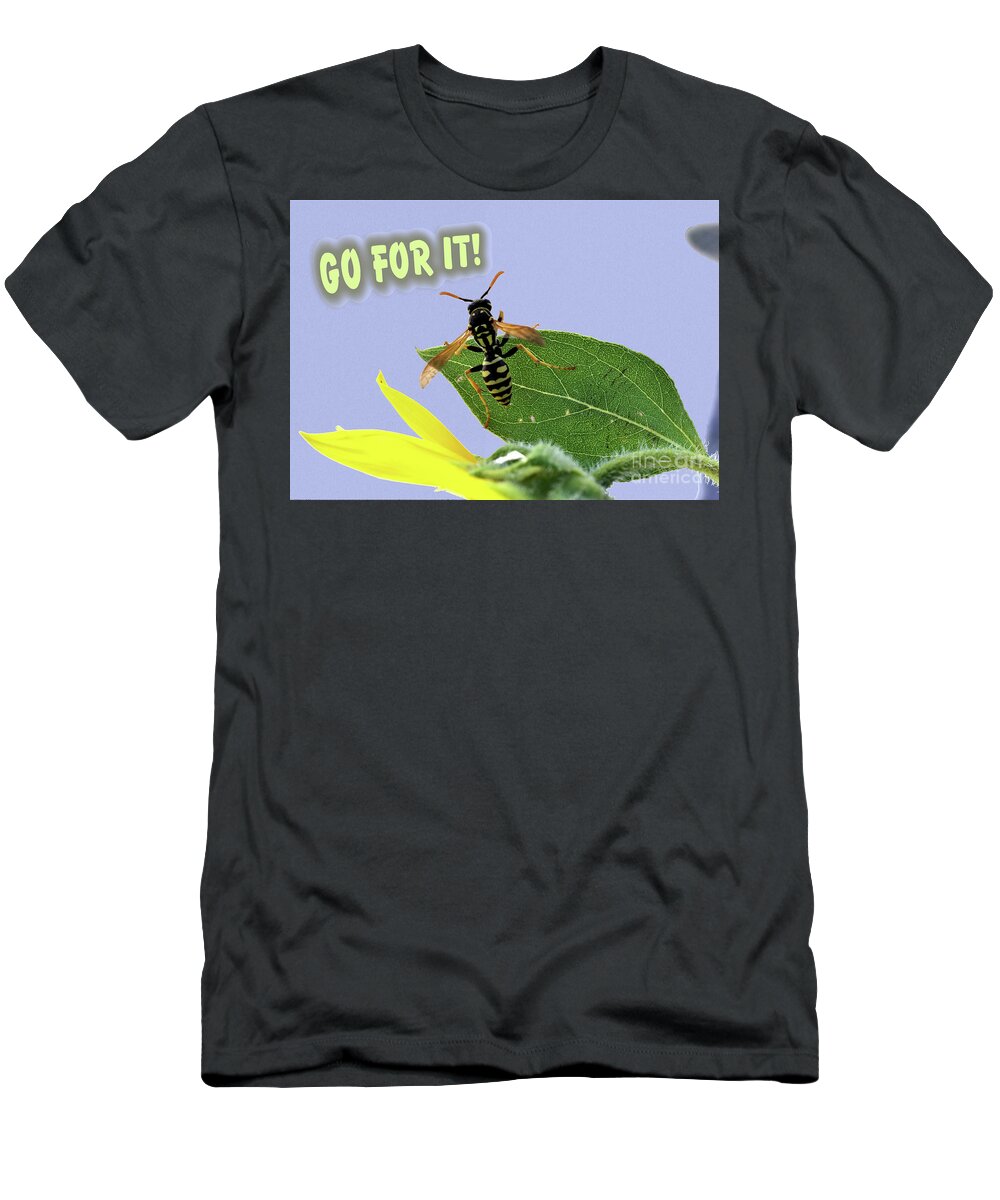 Challenge T-Shirt featuring the photograph Go For It by Kae Cheatham