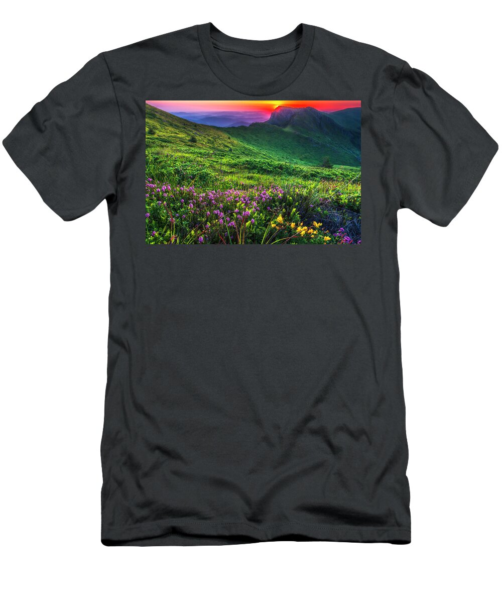 Balkan Mountains T-Shirt featuring the photograph Goat Wall by Evgeni Dinev