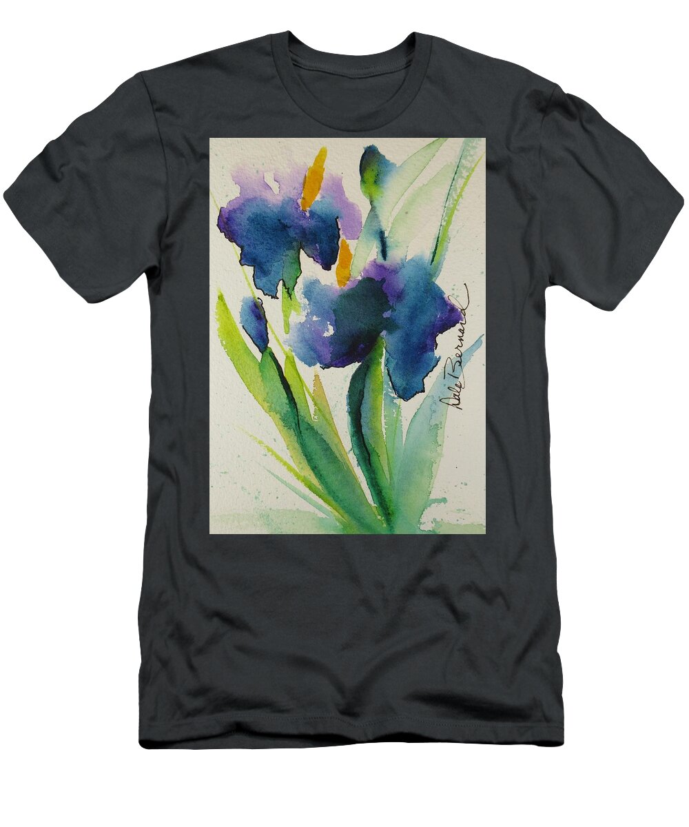 Garden Flowers Colorful Bouquet Valentine Love Romance Whimsical Wedding Botanical Bloom Nature Magical Enchanted Admirer Admiration Fragrance T-Shirt featuring the painting God Shall Add by Dale Bernard