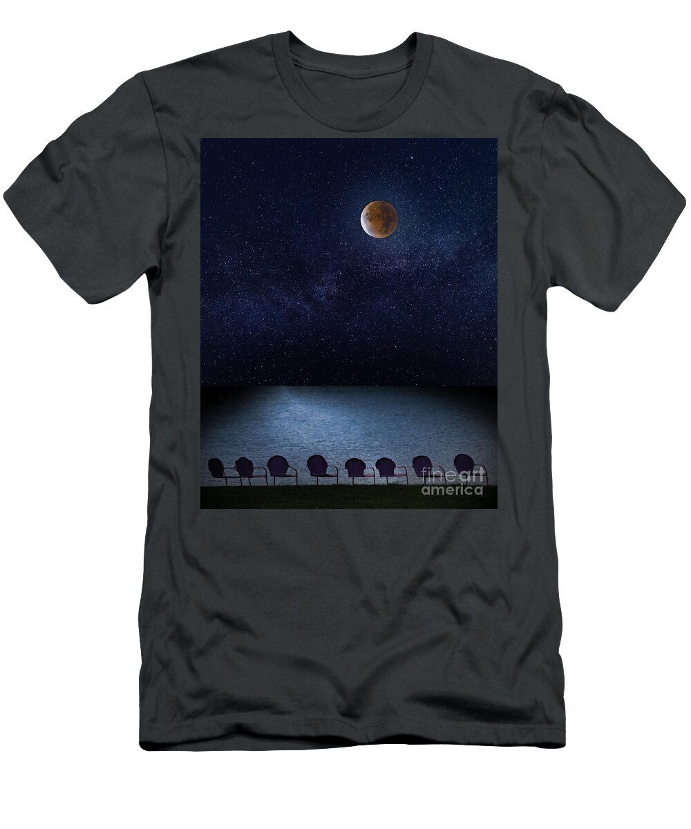 Beaver Moon T-Shirt featuring the photograph God's Home Theater by Sandra Rust