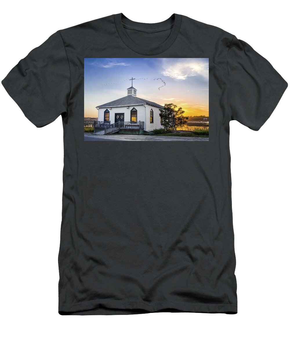 Pawley's Island T-Shirt featuring the photograph God's Illumination by Jim Miller