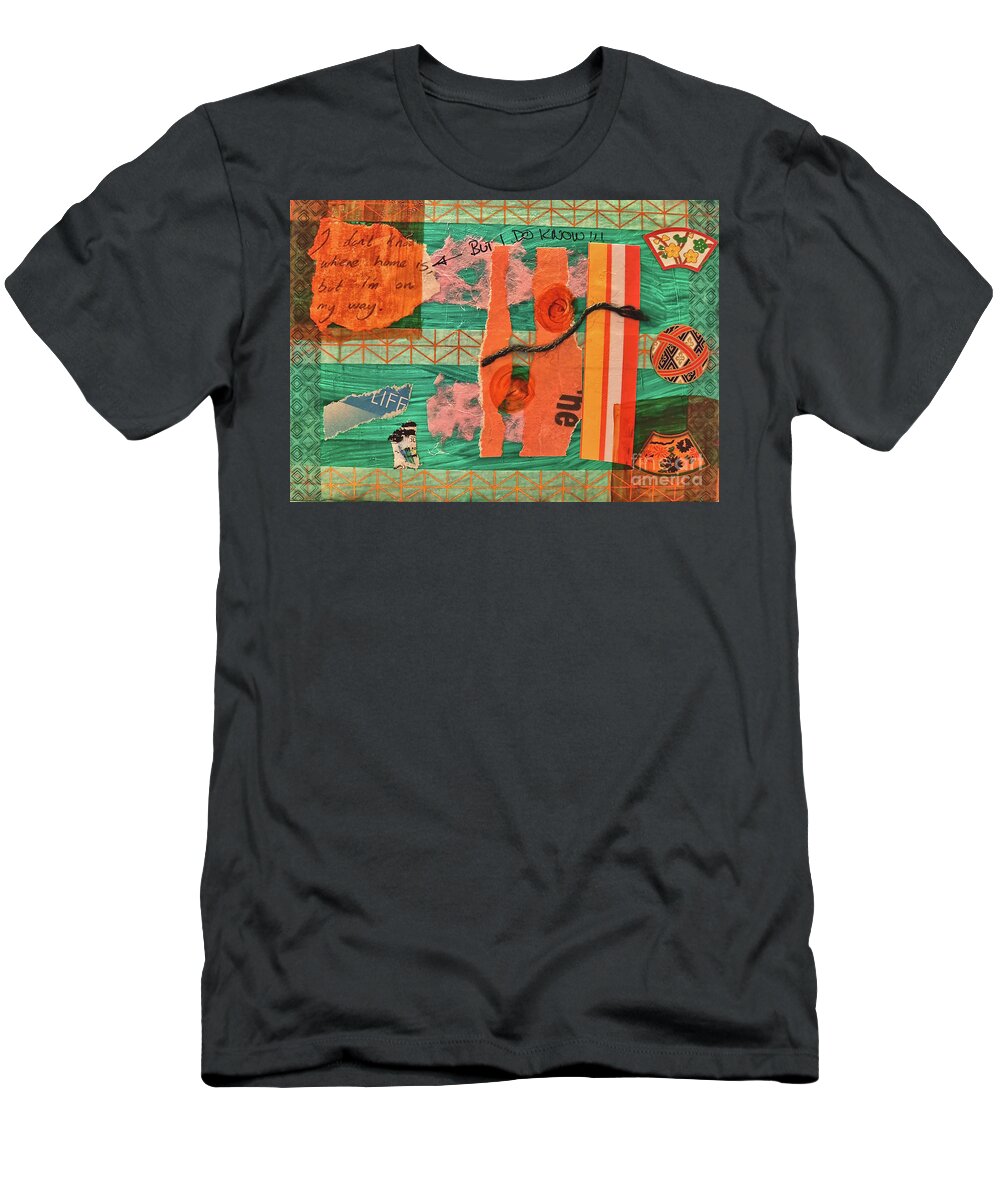 Invuitive Art T-Shirt featuring the painting Going Home by Mimulux Patricia No
