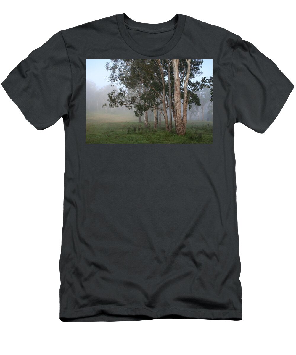 Tree T-Shirt featuring the photograph Good Morning Gum Trees by Maryse Jansen