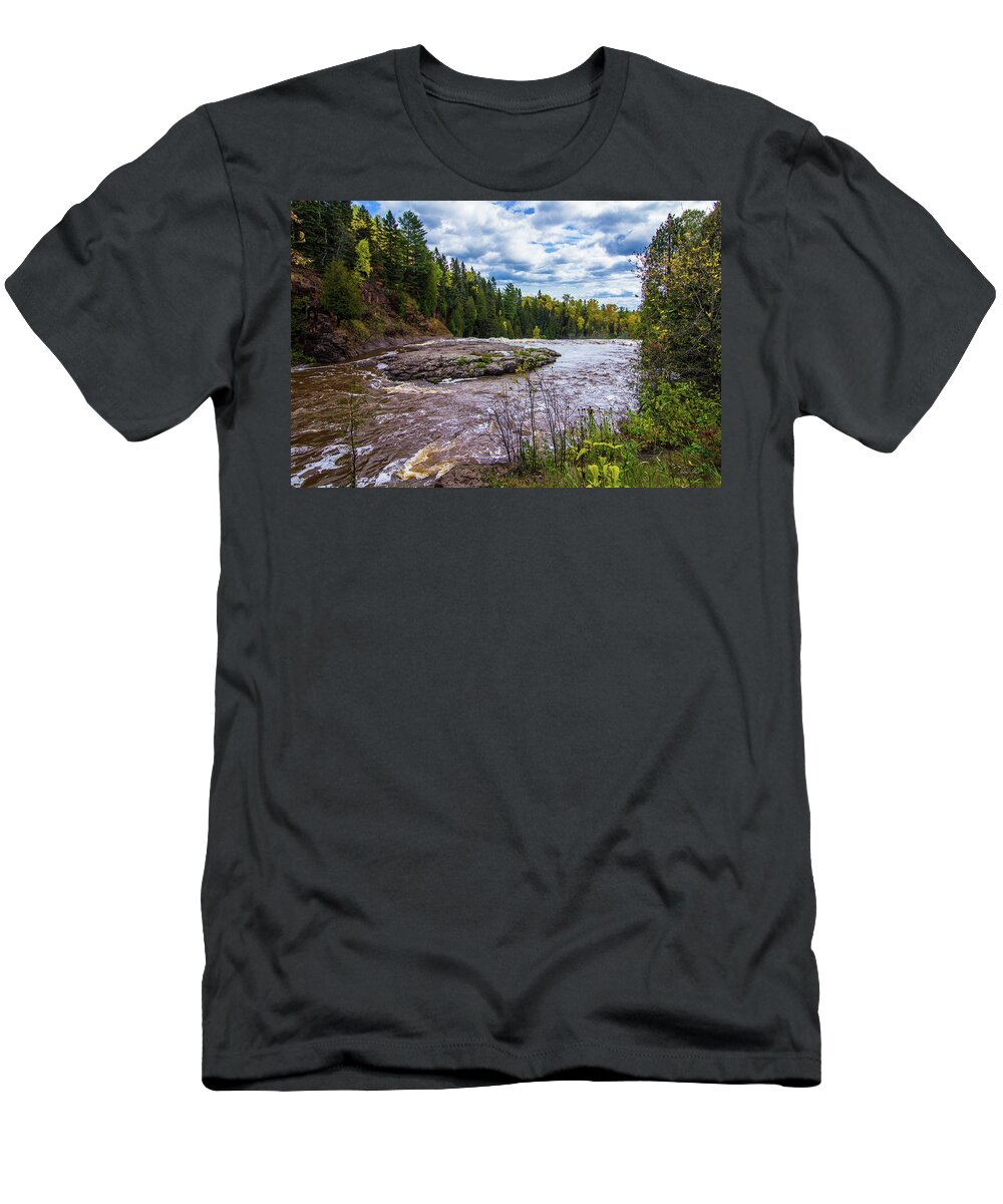Gooseberry Falls T-Shirt featuring the photograph Gooseberry Falls 2 by Jana Rosenkranz