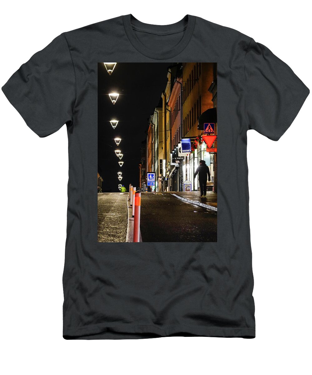 Architecture T-Shirt featuring the photograph Gotgatan, Stockholm by Alexander Farnsworth