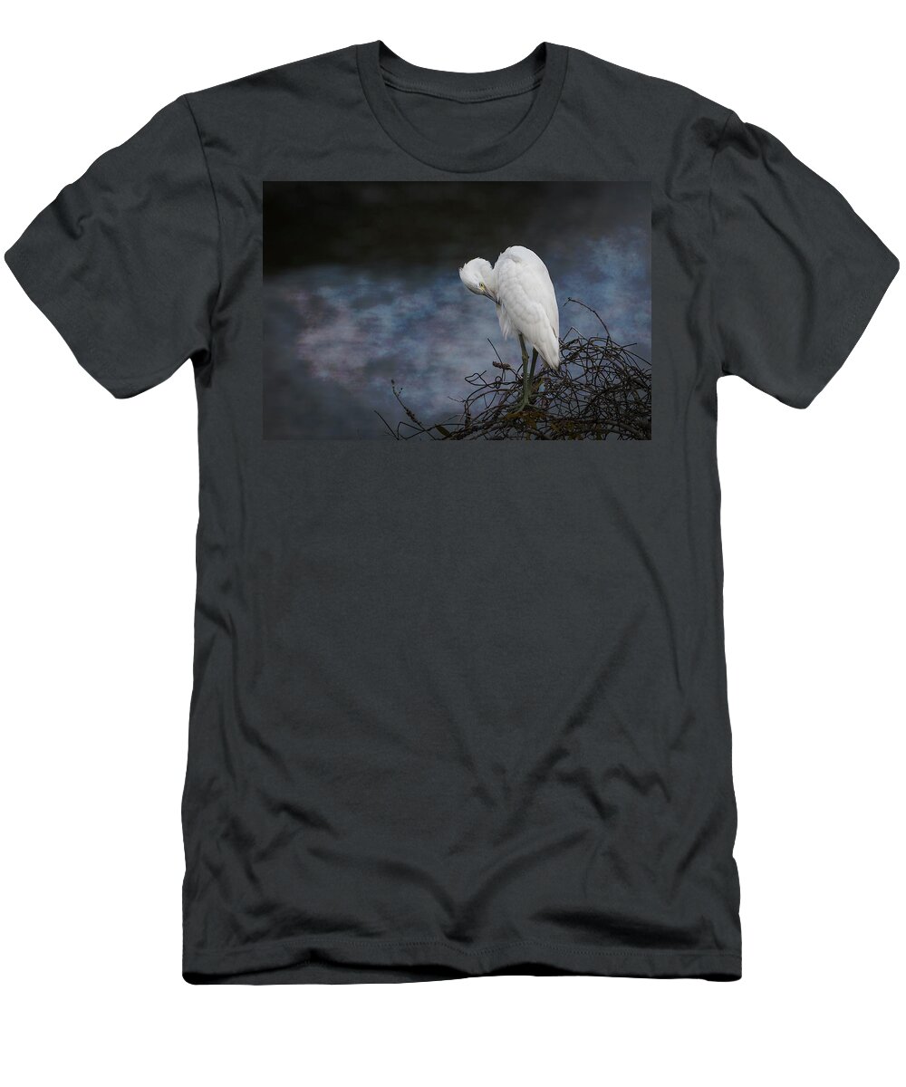 Heron T-Shirt featuring the photograph Great Blue Heron Morph by Patti Deters