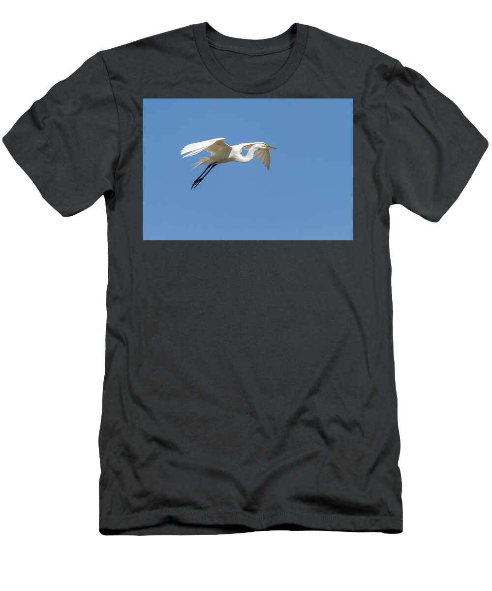Great Egret T-Shirt featuring the photograph Great Egret 2014-14 by Thomas Young