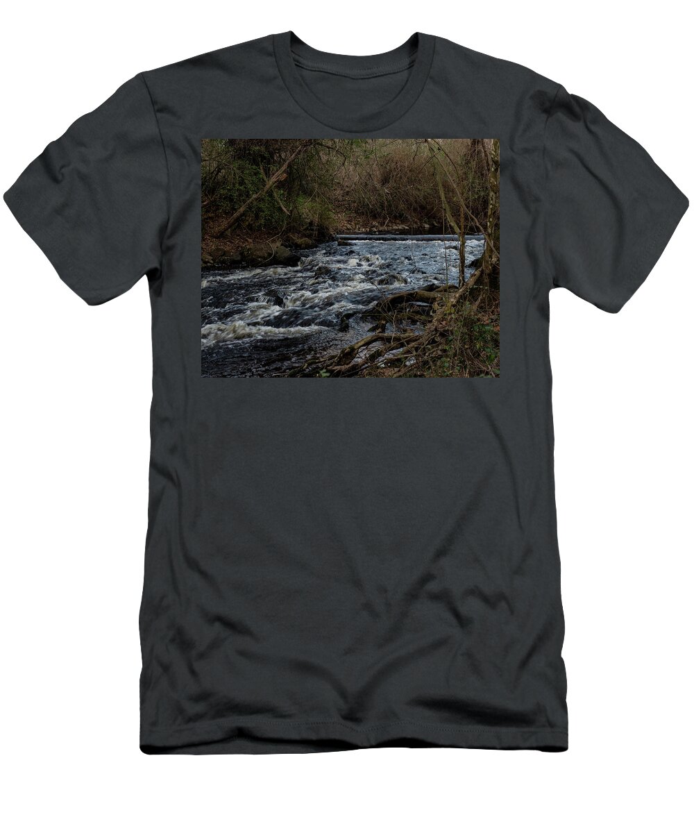 Great Falls T-Shirt featuring the photograph great falls - Rockingham - 02 by Flees Photos