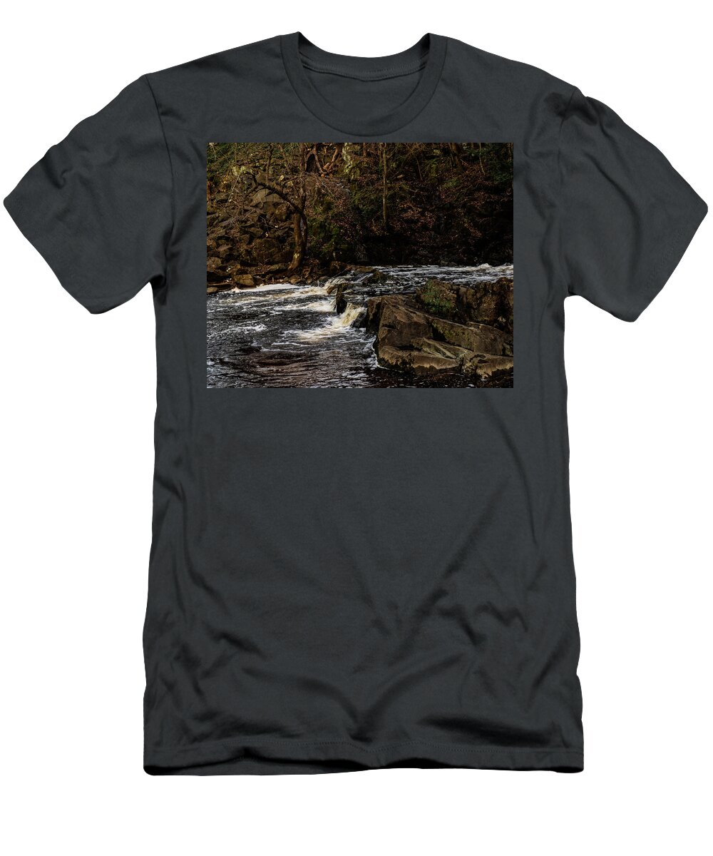 Great Falls T-Shirt featuring the photograph great falls - Rockingham - 07 by Flees Photos