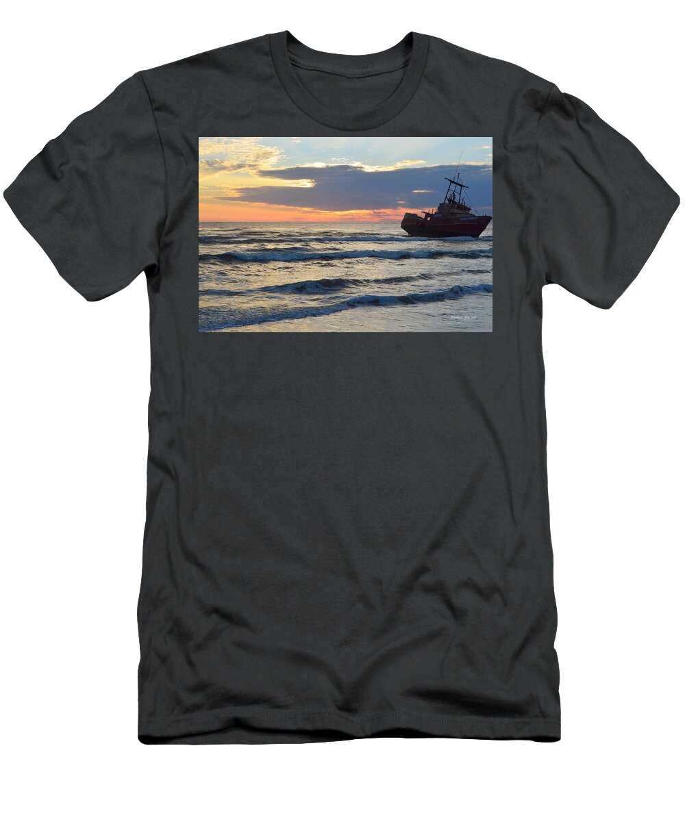 Obx Sunrise T-Shirt featuring the photograph Grounded by Barbara Ann Bell