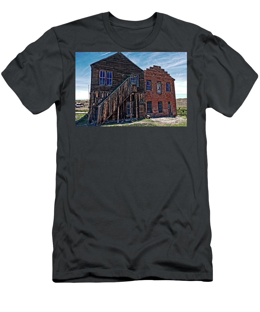 Mining T-Shirt featuring the photograph Grunge Ghost Town by David Desautel