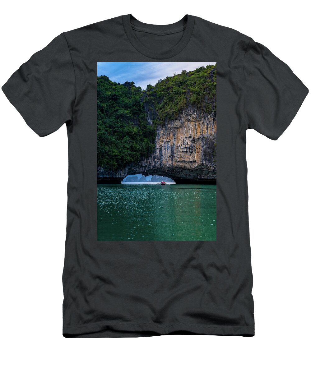 Bay T-Shirt featuring the photograph Ha Long Bay by Arj Munoz