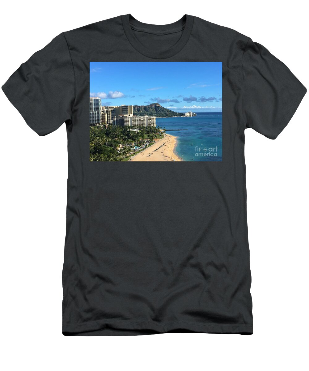 Honolulu T-Shirt featuring the photograph Haeaii Series - Honolulu 1022 by Lee Antle