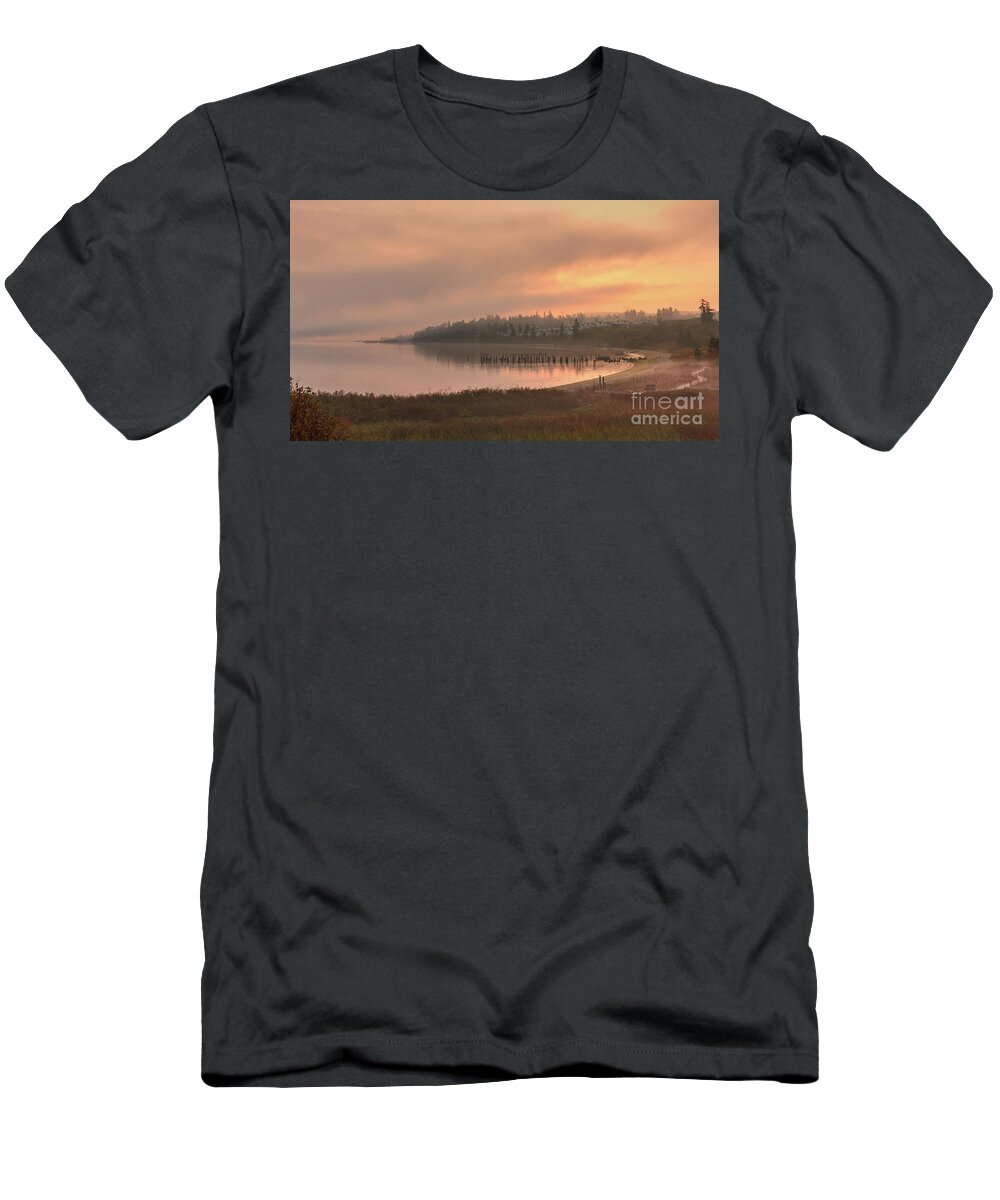 Fog T-Shirt featuring the photograph Harbor Bay Mist by Rod Best