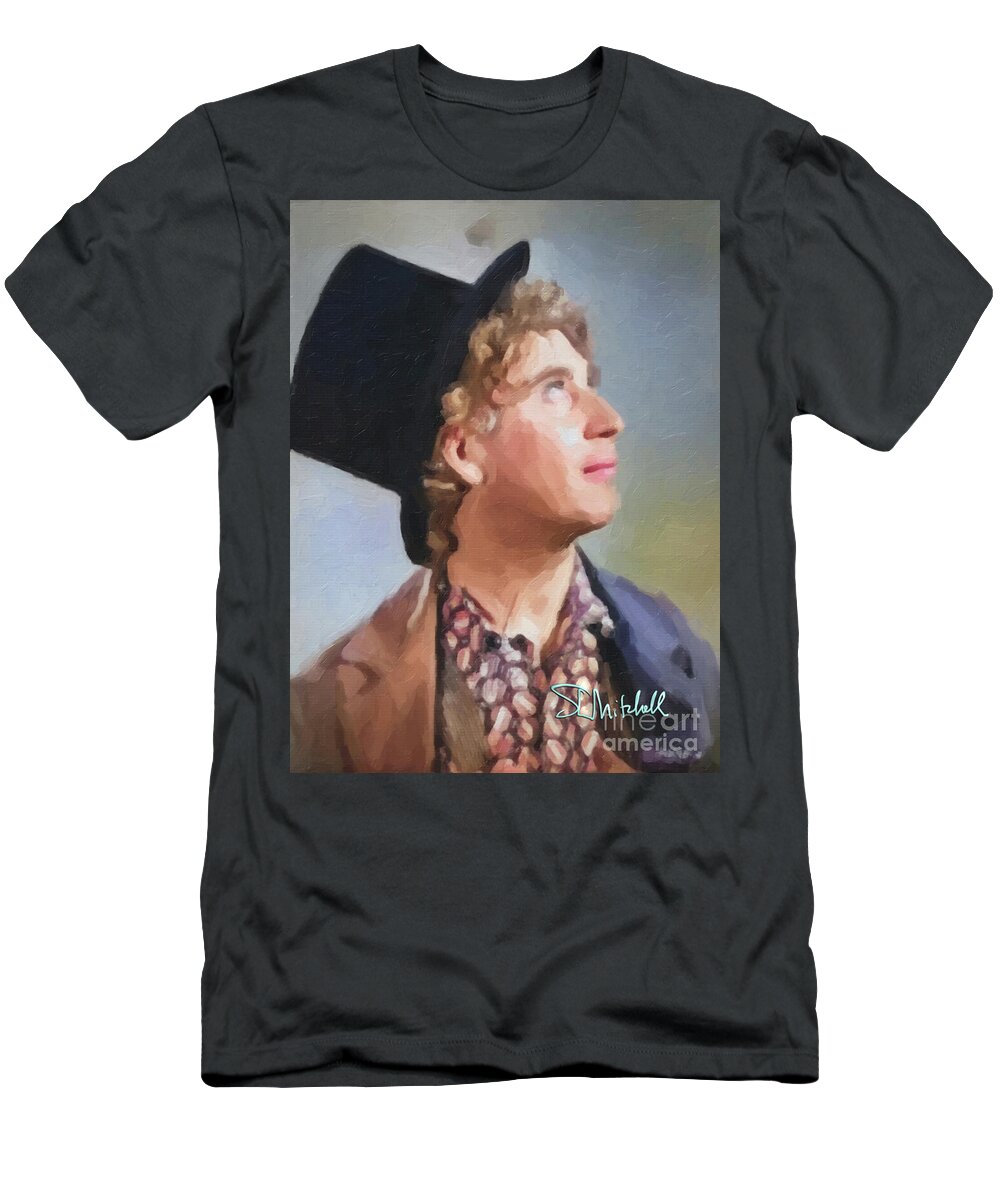  T-Shirt featuring the painting Harpo by Steve Mitchell