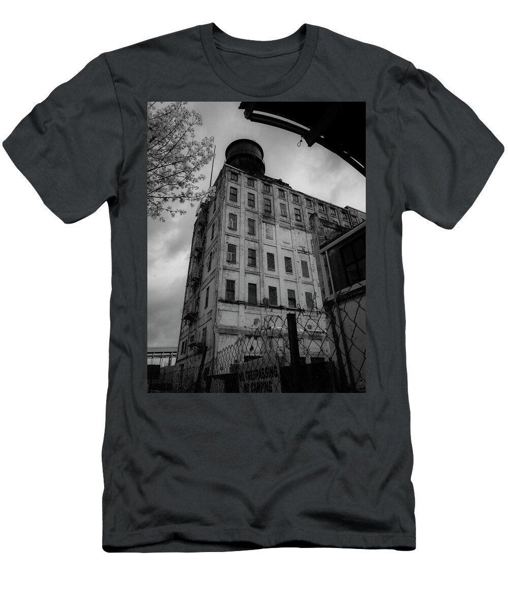 Bnw T-Shirt featuring the photograph Haunted House by Mark David Gerson