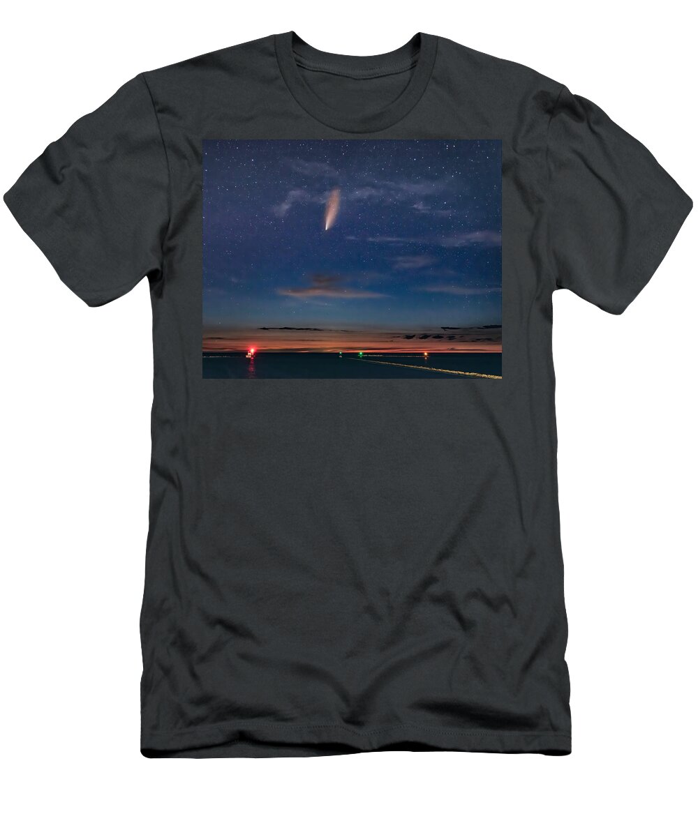 Comet T-Shirt featuring the photograph Heaven Sent by Rod Best