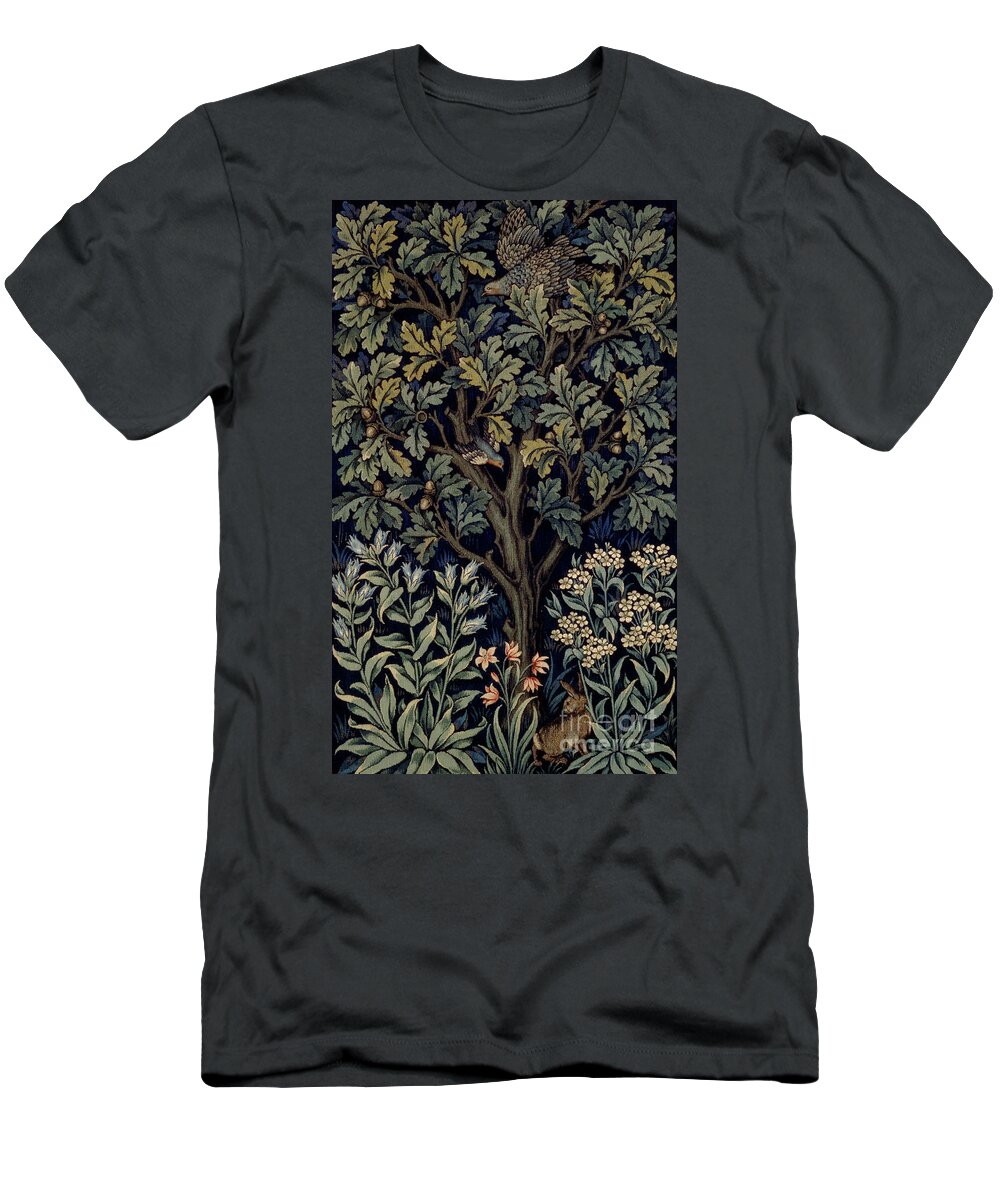 Hen Pheasant T-Shirt featuring the tapestry - textile Hen Pheasant by John Henry Dearle