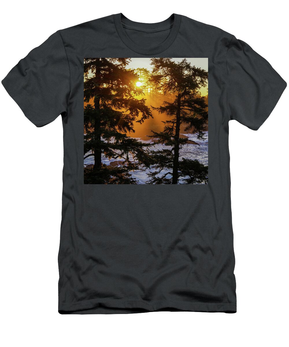 Sunrise T-Shirt featuring the photograph Here comes the sun by Stephen Sloan