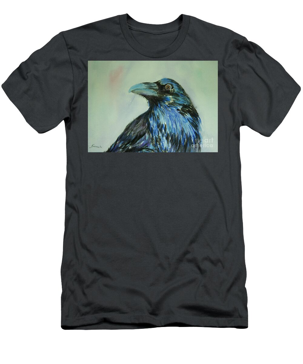 Watercolor T-Shirt featuring the painting Here's Looking at You by Jeanette French