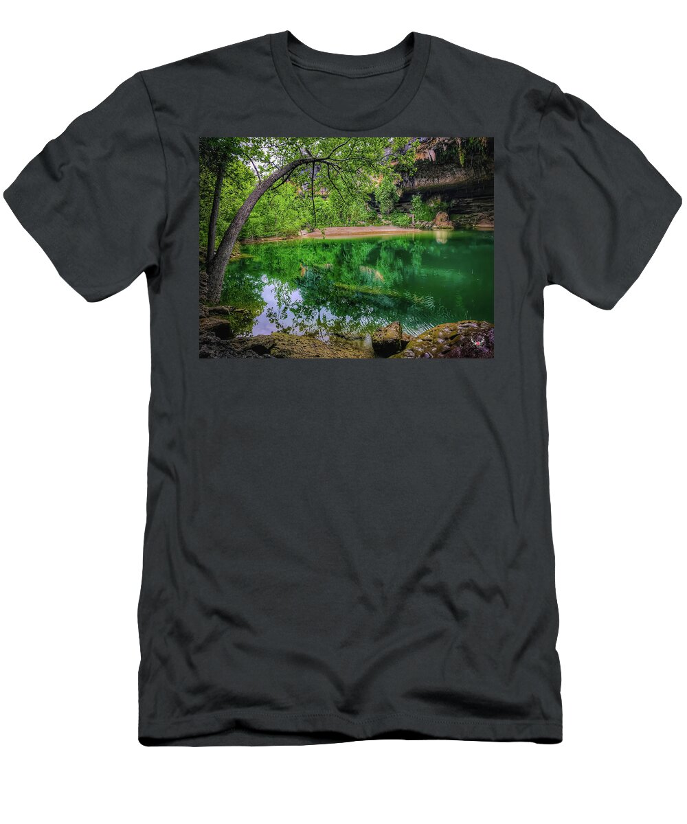 Hamiltonpool T-Shirt featuring the photograph Hidden Hill Country Treasure by Pam Rendall