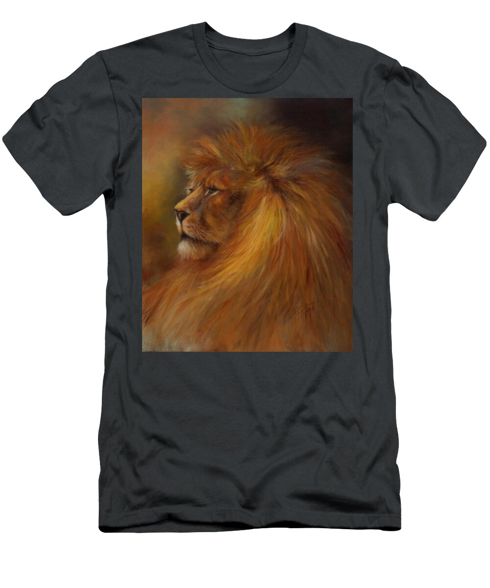 Waiting Room Décor T-Shirt featuring the painting His Majesty by Lynne Pittard