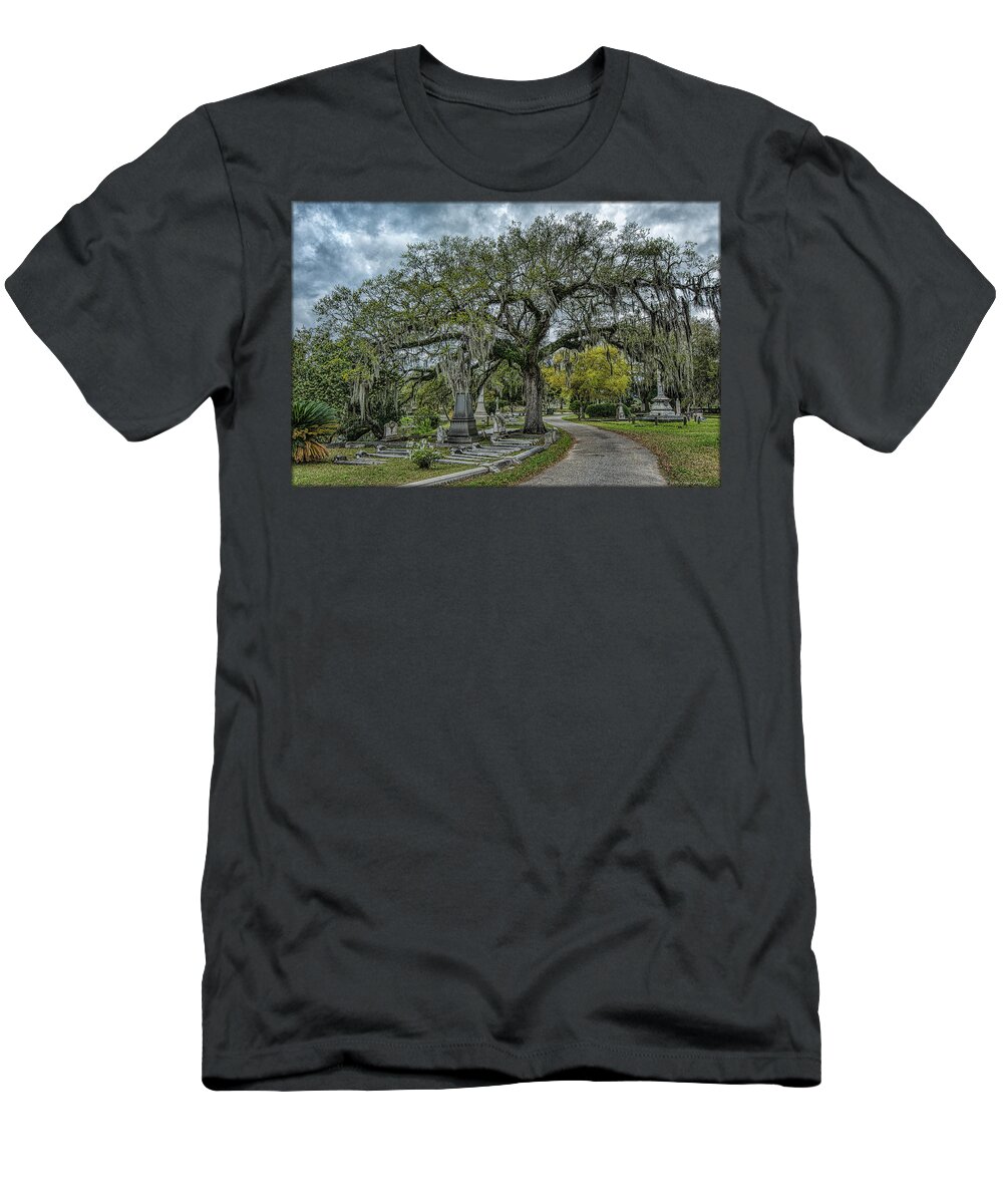 Cemetery T-Shirt featuring the photograph Historic Cemetery by Erika Fawcett